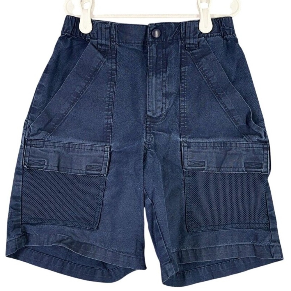 Columbia PFG Shorts Boys Medium‎ Blue Youth Performance Fishing Gear Cargo